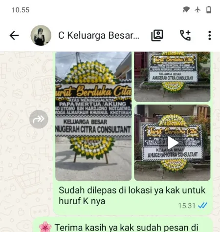 Pengiriman Papan Bunga Duka Tangerang Selatan